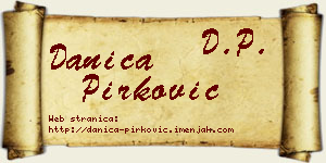 Danica Pirković vizit kartica